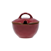CONCERTO (Red) ROSSO MALAGA Sugar Bowl with lid Cap. 250 cc; Ø 11 cm