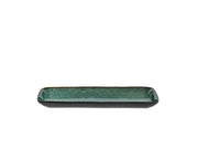 Serving dish rectangular 38 x 14 cm Black/Green
