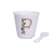 UNICO CUP 'P' W/O HANDLE W/SPOON 75 ccGB