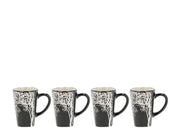 Espresso cup Hela 0.1 liter 4 pcs Black Stoneware