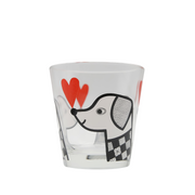 Jane Foster Glass Tumbler 250ml - Dog & Heart