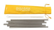 Cookut 6 Stainless steel straws with cleaning brush | Hype Design London