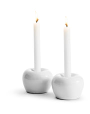 Apple Candleholder Small 2-pack White | Hype Design London