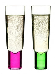Sagaform Club Champagne Glasses 2 Pack Purple and Green | Hype Design London