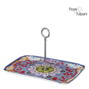 Nador rectanguler tray with metal handle 27x20cm | Hype Design London