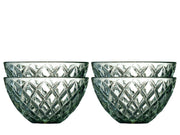 Bowl Sorrento 12 cm 4 pcs Green Glass