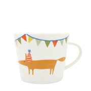 Scion Living 10th Anniversary Mug 350ml - Mr Fox Party Hat - Ceramic