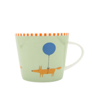 Scion Living 10th Anniversary Mug 350ml - Mr Fox Balloon - Green