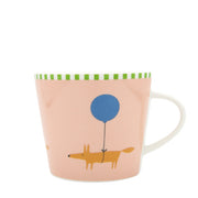 Scion Living 10th Anniversary Mug 350ml - Mr Fox Balloon - Pink