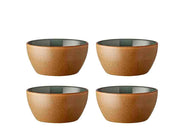 Bowl Wood 12 cm 4 pcs Wood/Forest Stoneware