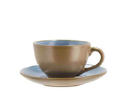 Cup and Saucer Wood 24cl Wood/Ocean