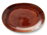 Dish oval 36x25 black/amber