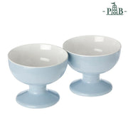 Convivio Set2 Footed Bowls D.9.5X7 Az Gb