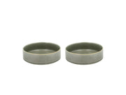Bowl Fjord 0.45 liter 2 pcs Green Porcelain