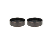 Bowl Fjord 0.45 liter 2 pcs Black metallic Porcelain