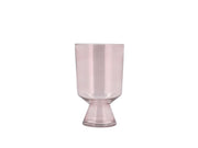 Vase Drum D15 x 24 cm Pink Glass