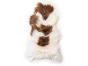 Faroese sheepskin Villi 120 x 80 cm Brown/White