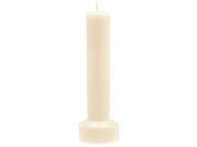Pillar candle Hvils D8 x 23 cm Cream Paraffin/Stearin