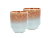 Mug Allure 0.18 liter 2 pcs Blue/Amber Stoneware