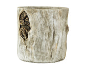 Flowerpot Knast Cement Offwhite D20 H22