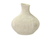 Vase Eik 31 x 33.5 cm Cream Stoneware