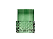Tealight holder Glow 7.7 x 10 cm Green