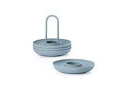 Zone Denmark - Egg cup with holder 4 pcs Sterling Blue | Hype Design London