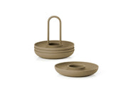 Zone Denmark - Egg cup with holder 4 pcs Khaki | Hype Design London