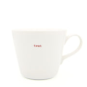 Keith Brymer Jones -Bucket Mug 350ml - twat - red | Hype Design London